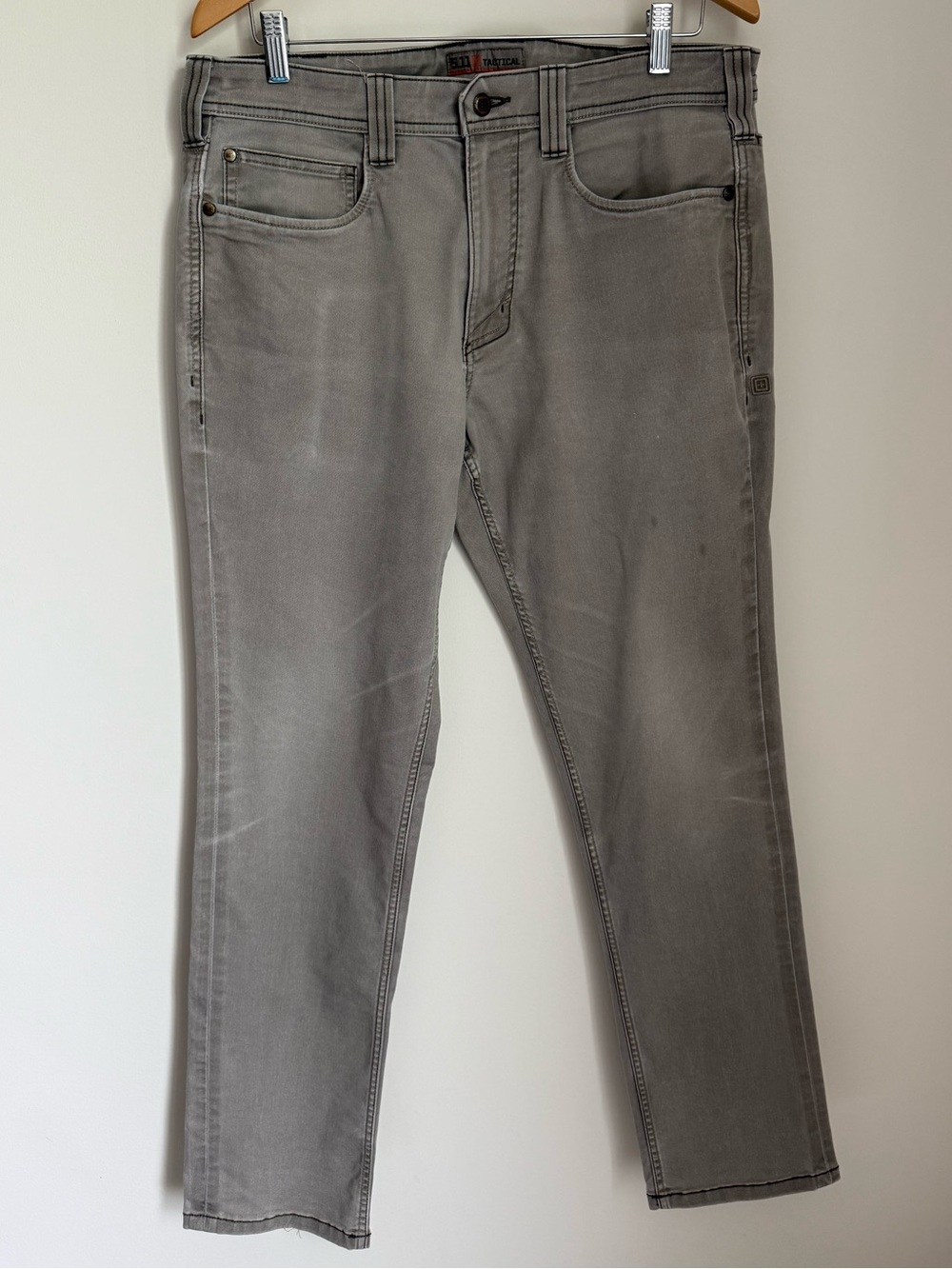 Men's Stonewashed Khaki 5.11 Tactical Straight Jeans